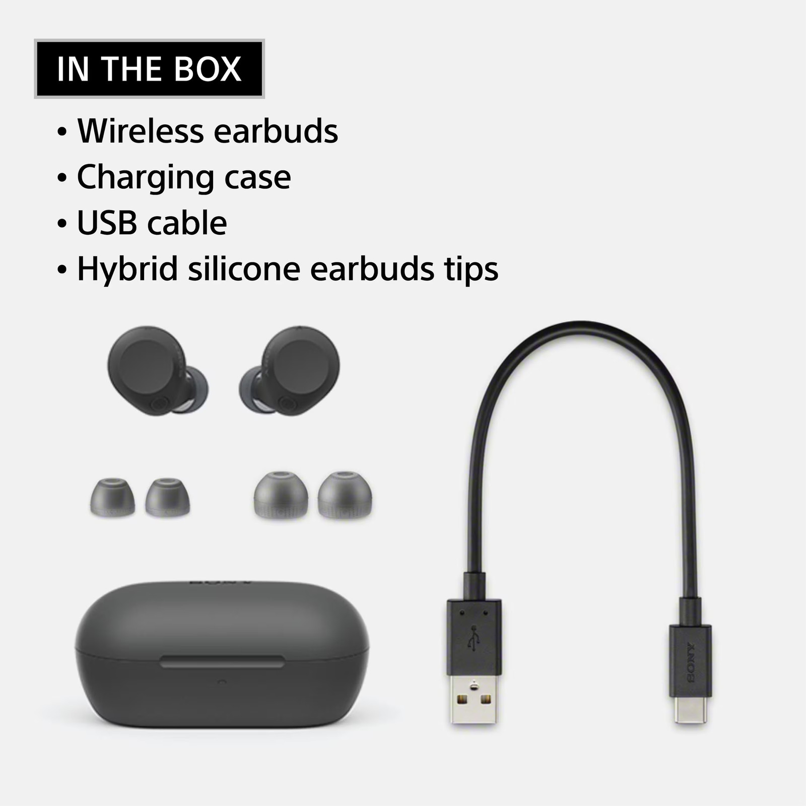 Sony – WF-C710N Truly Wireless Noise-Canceling Earbuds – White