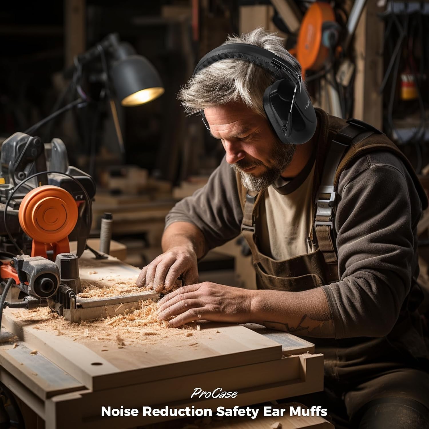 Versatile NRR 28dB Hearing Protection Ear Muffs – Ideal for Work & Travel