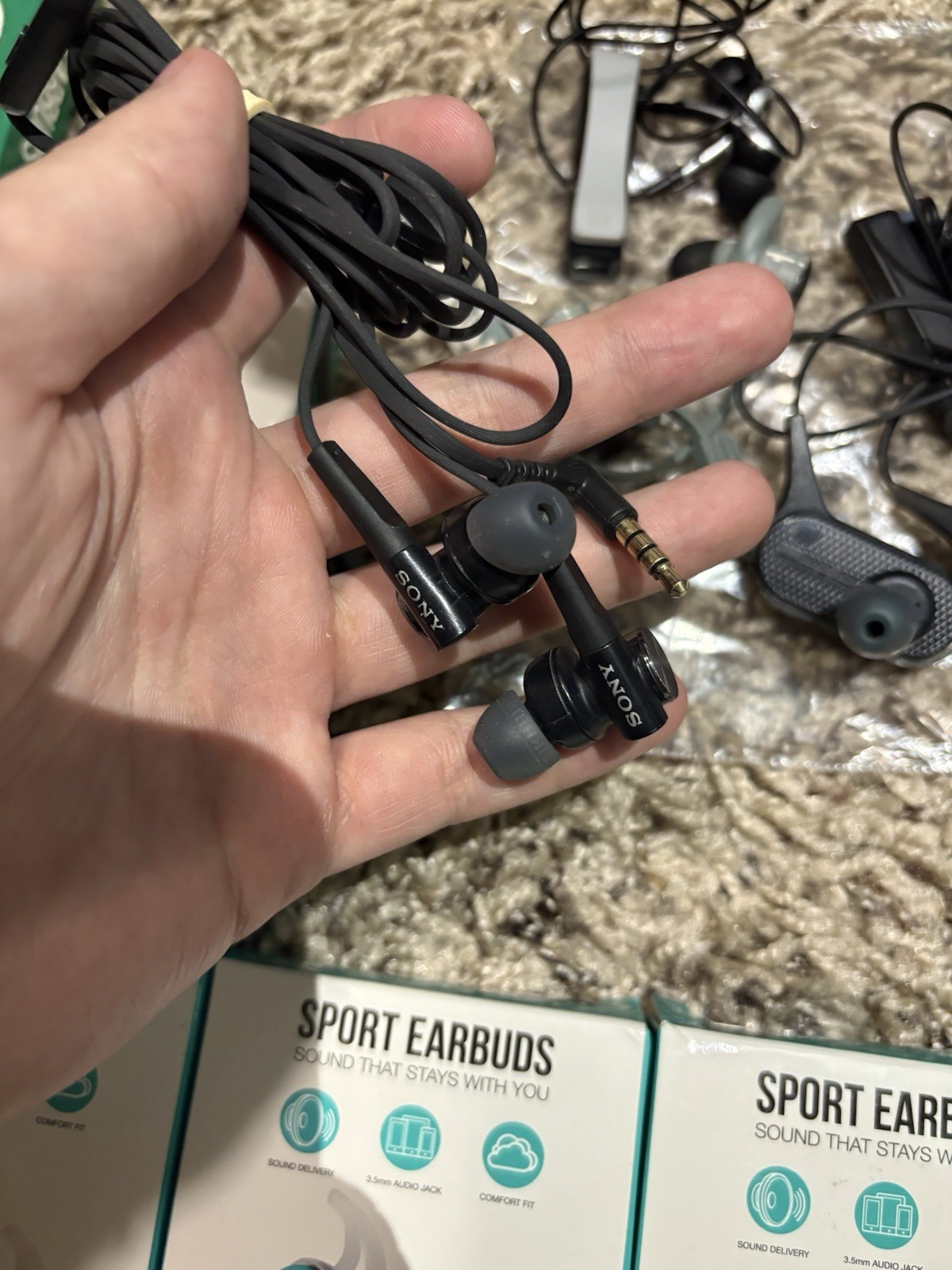 Sports Earbuds Lot Wireless & 3.5mm Jack New & Used Sony Jaybird iFrogz