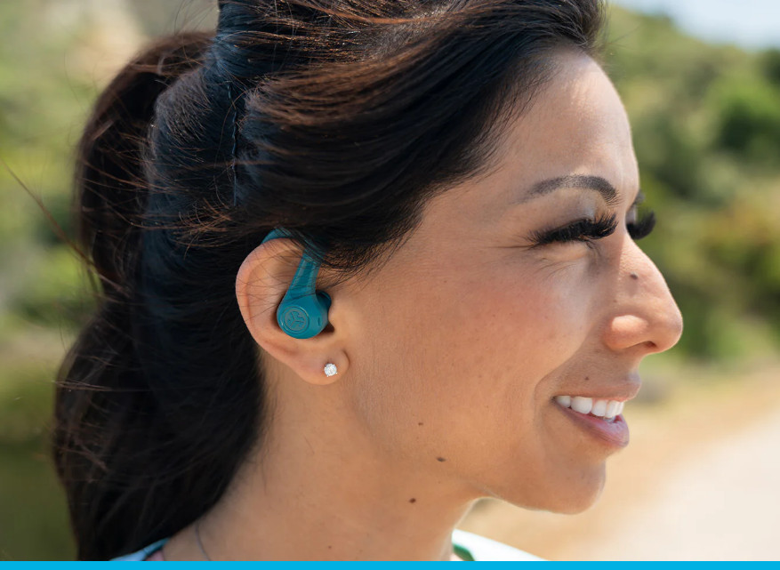 JLab JBuds Sport ANC 4 Bluetooth Earbuds, Sporthook, Fitness & Gym [Excellent]