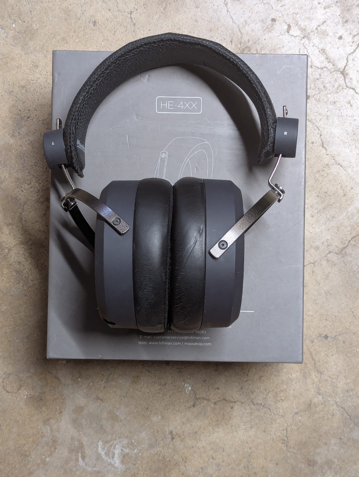 Hifiman Massdrop HE-4XX Open Back Planar Magnetic Headphones Black 35ohm 3.5mm
