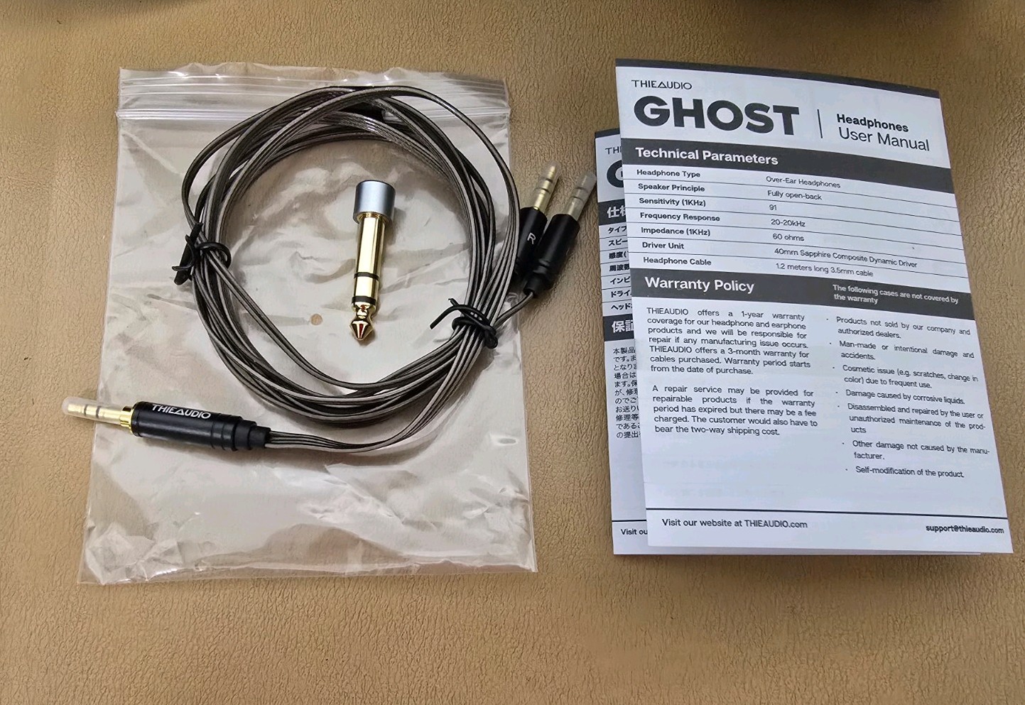 THIEAUDIO Ghost 40mm Dynamic Driver over ear Open Back Headphones