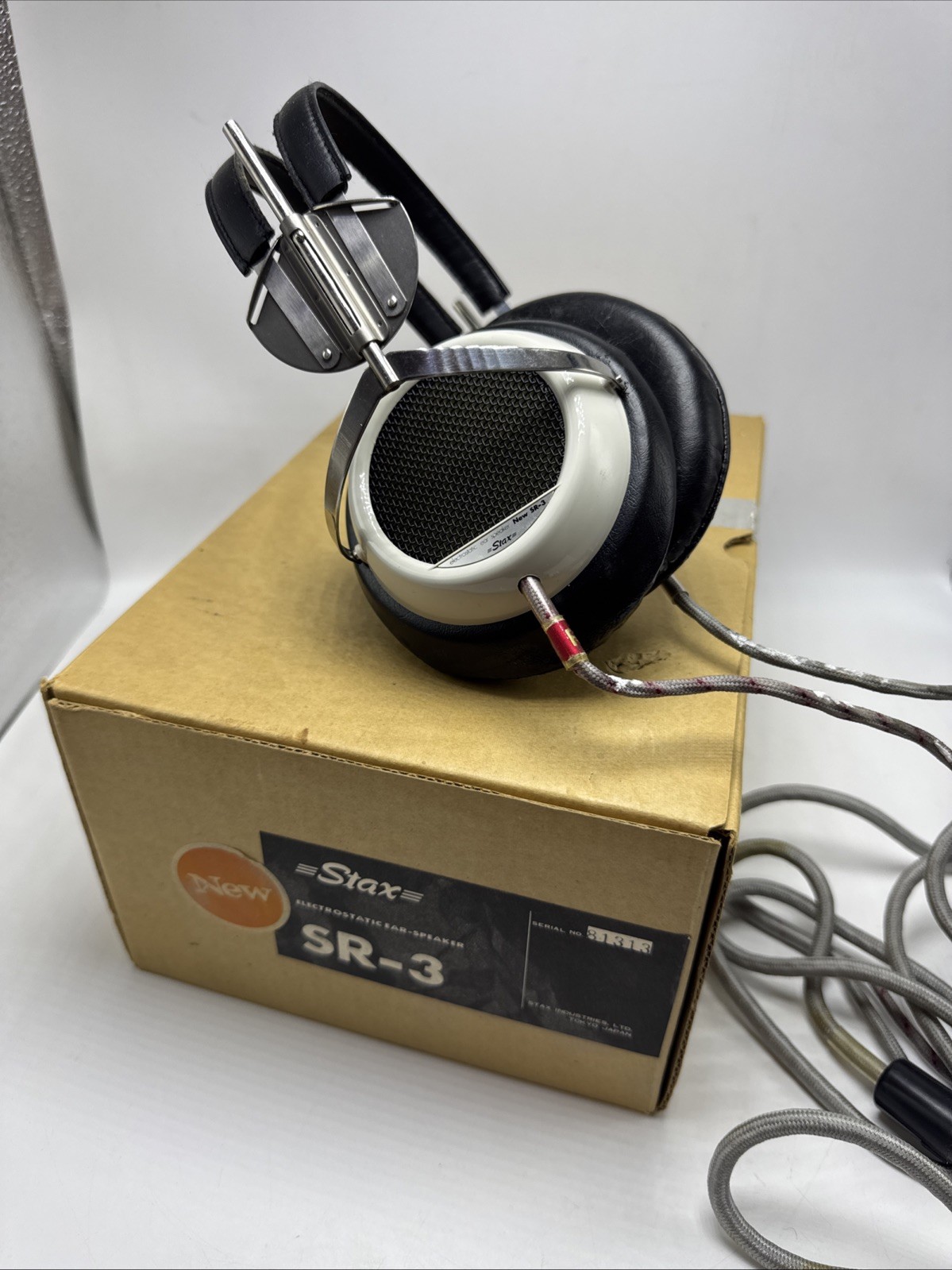 STAX Industries LTD Japan SR-3 Electrostatic Ear Speakers In Original Box