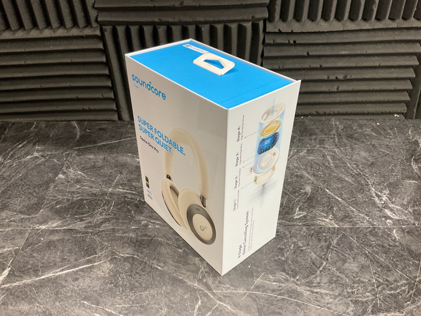Anker Space One Pro Over Ear Headphones cream white A3062Z21 ✨❤️✨✨❤️✨
