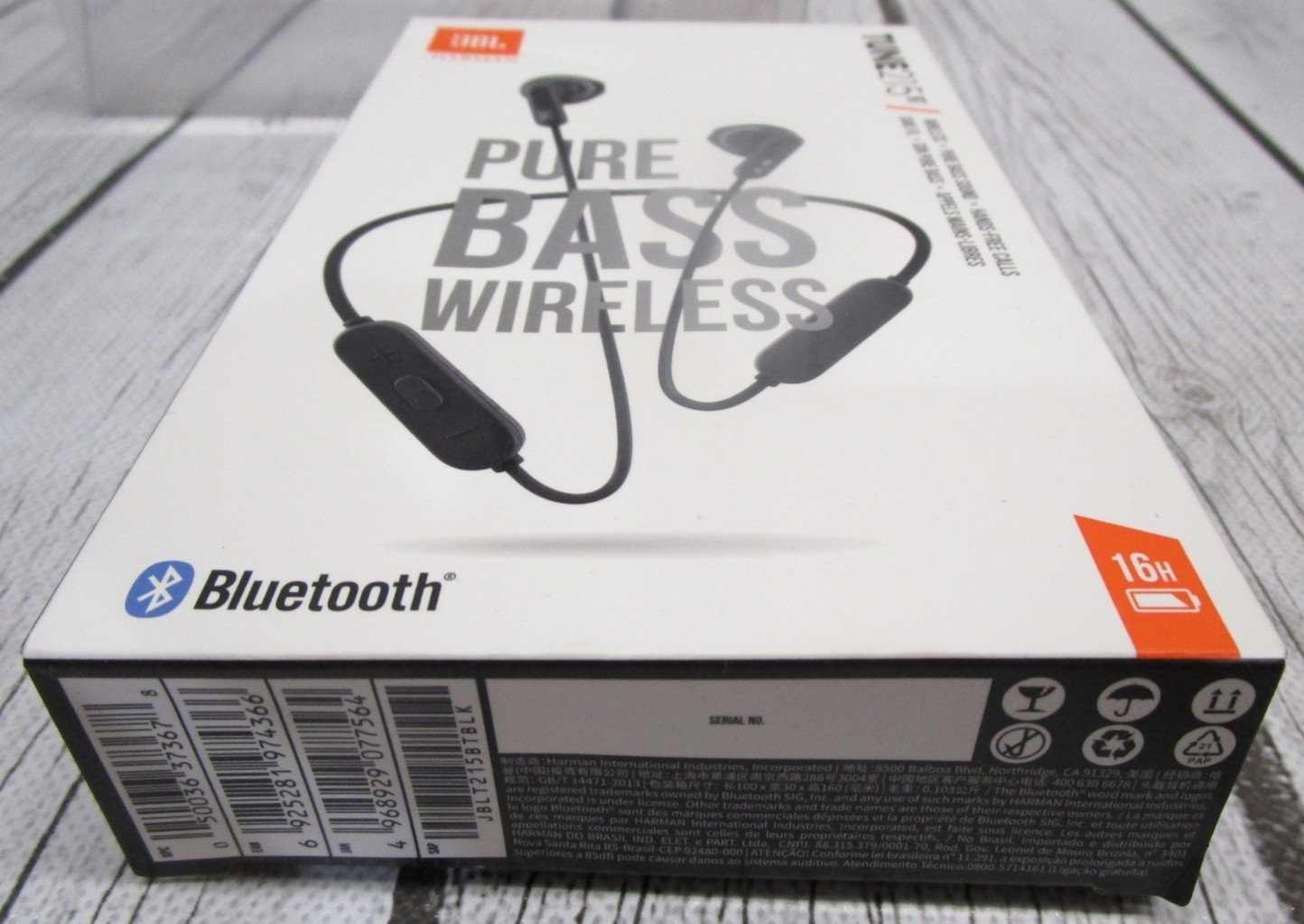 JBL Tune 215BT Bluetooth Wireless In-Ear Headphones with Mic Remote Black NEW