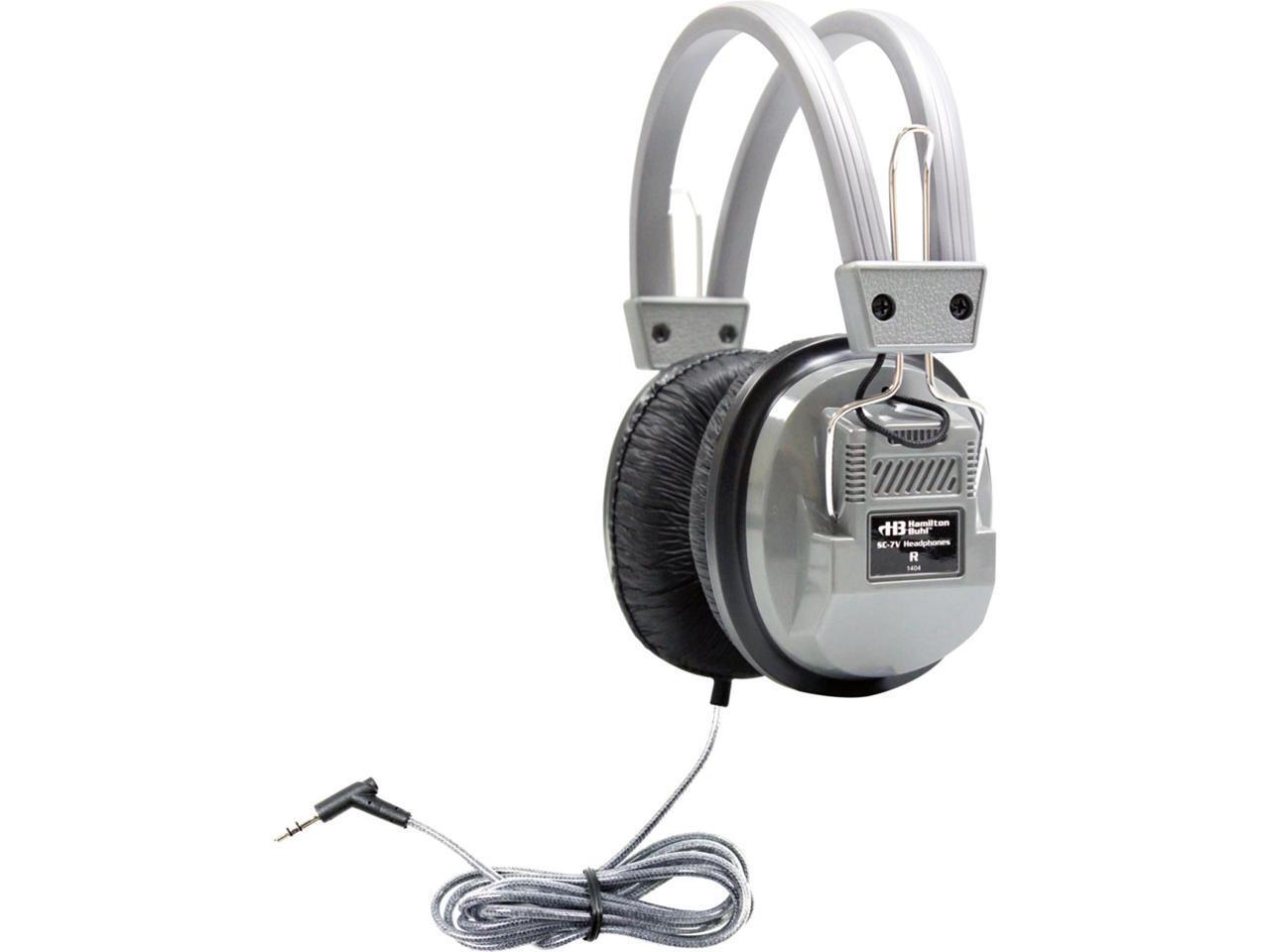 HamiltonBuhl SC-7V SchoolMate Deluxe Stereo Headphone with 3.5mm Plug & Volume C