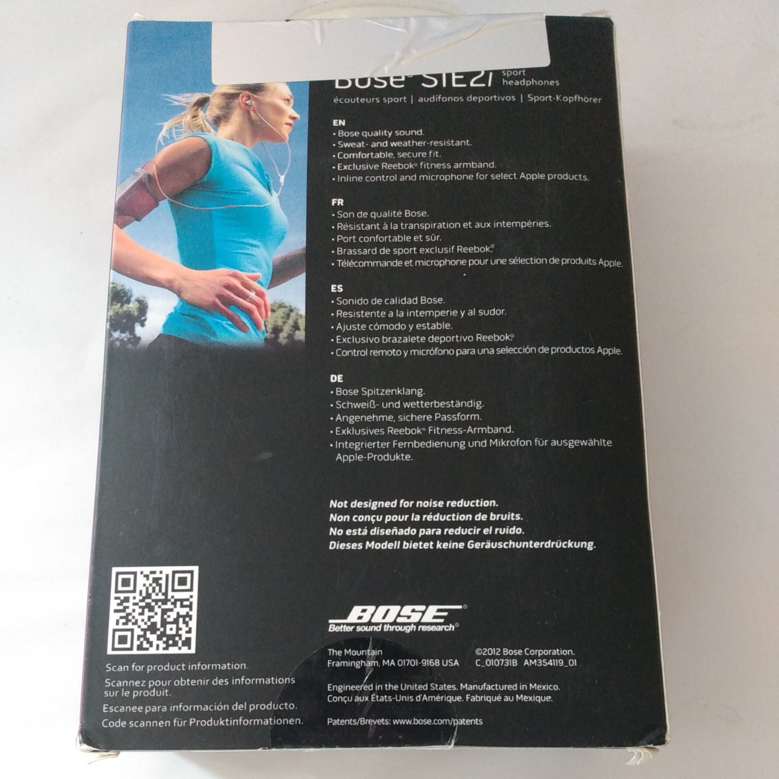 Bose SIE2i Sport Headphones Purple New In Box