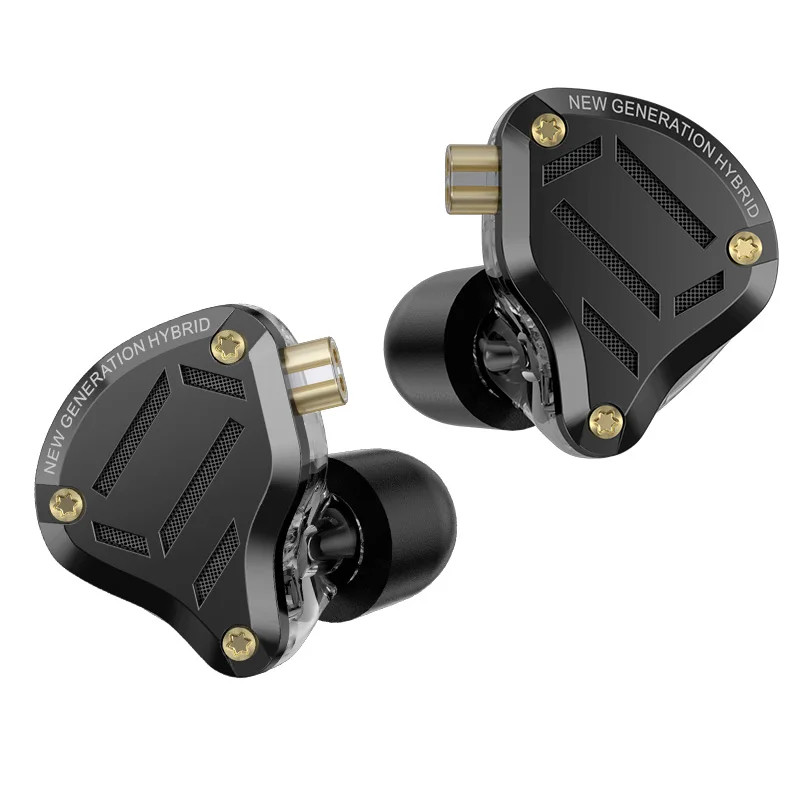 ZS10 Pro 2 Metal Headset High Fidelity In-Ear Bass Earbud 4-Level Adjustment Swi