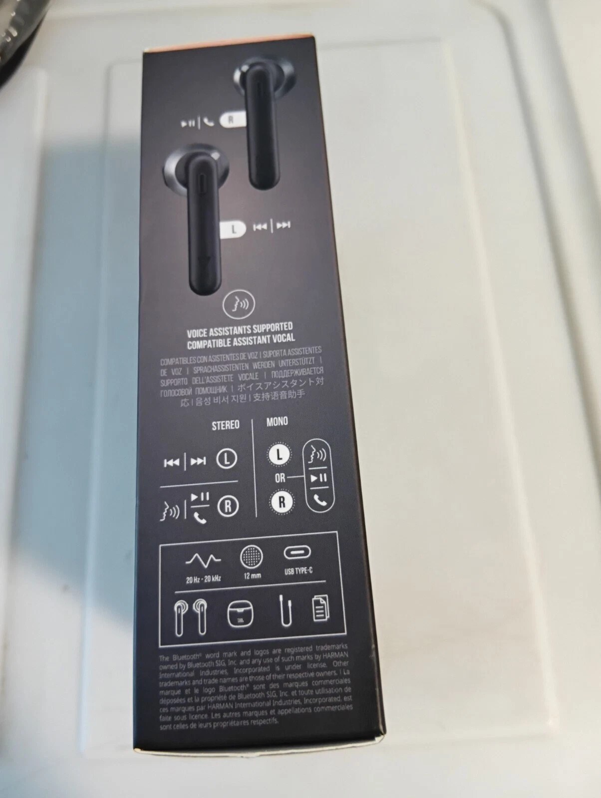JBL TUNE 225TWS PURE BASS Wireless Earbuds Earphones Bluetooth Harman Black NEW