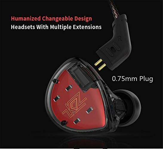 Yinyoo KZ ZST Earbuds Earphone Hybrid Banlance Assorted Sizes , Colors