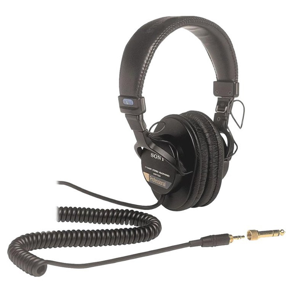Sony Professional Large Diaphragm Headphones with Case and 1 Year Warranty