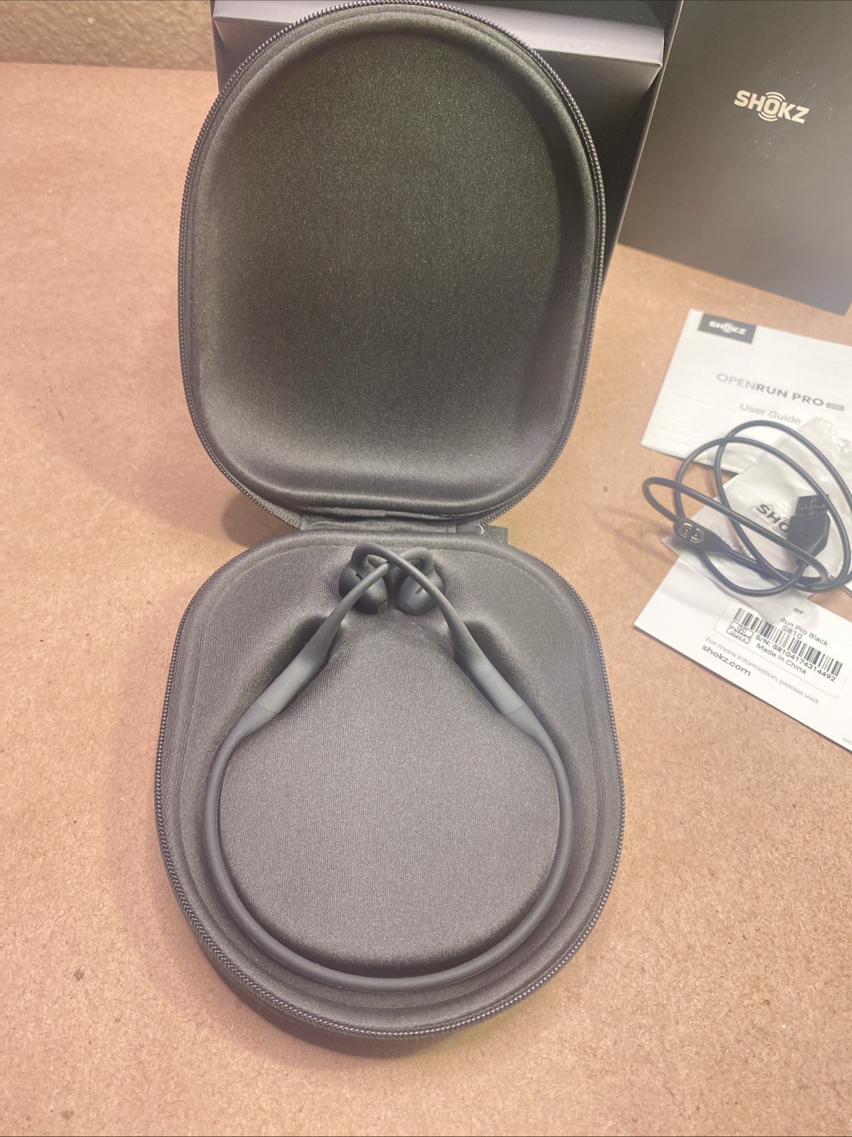 SHOKZ OPENRUN PRO Wireless Bluetooth Bone Conduction Headphones – Black S810