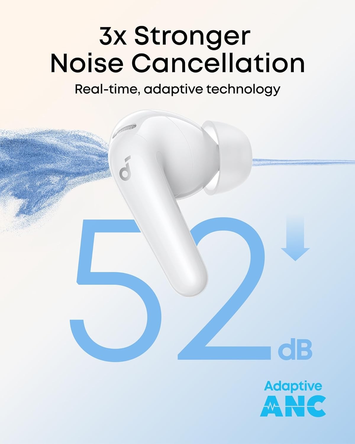 soundcore P31i Wireless Earbuds – Hi-Res Audio, Adaptive Noise Cancelling–White