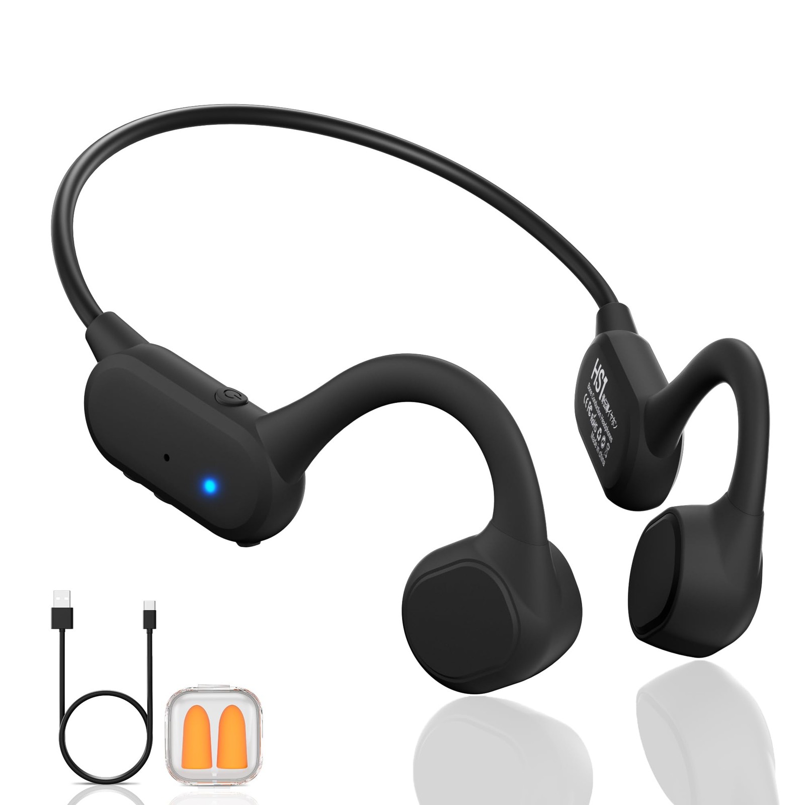 Bone Conduction Sport Headphones，IPX5 Waterproof Bluetooth 5.4 Earphones,Wire…