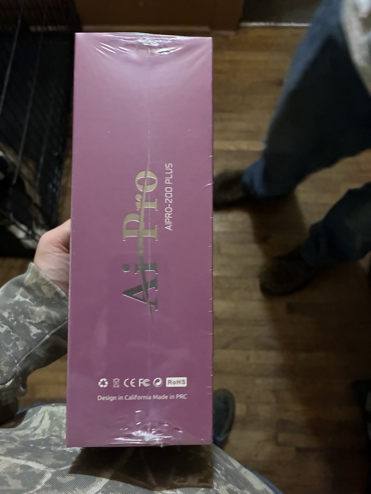 Ai Pro APRO-200 PLUS Bluetooth Wireless Over-Ear Headset Purple Foldable Mic