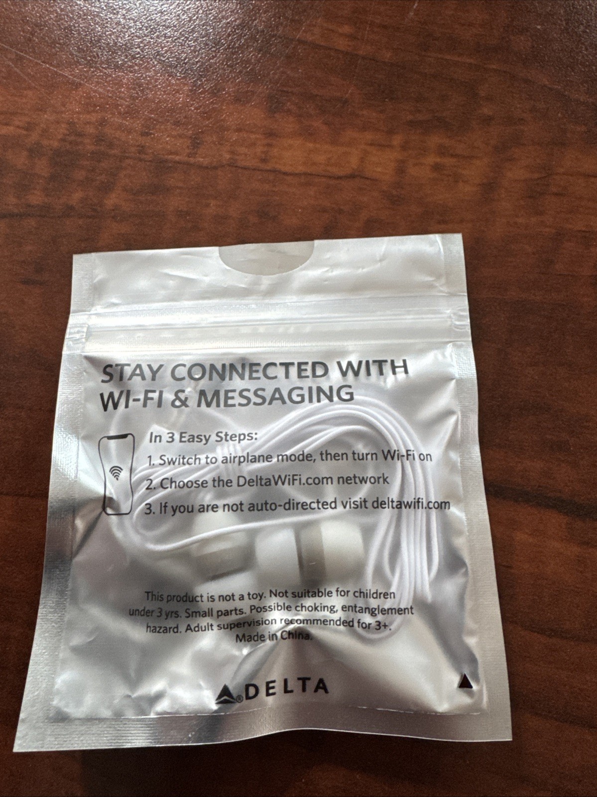 DELTA Airlines Studio “Plug In Tune Out” Isolation Earbuds Headphones