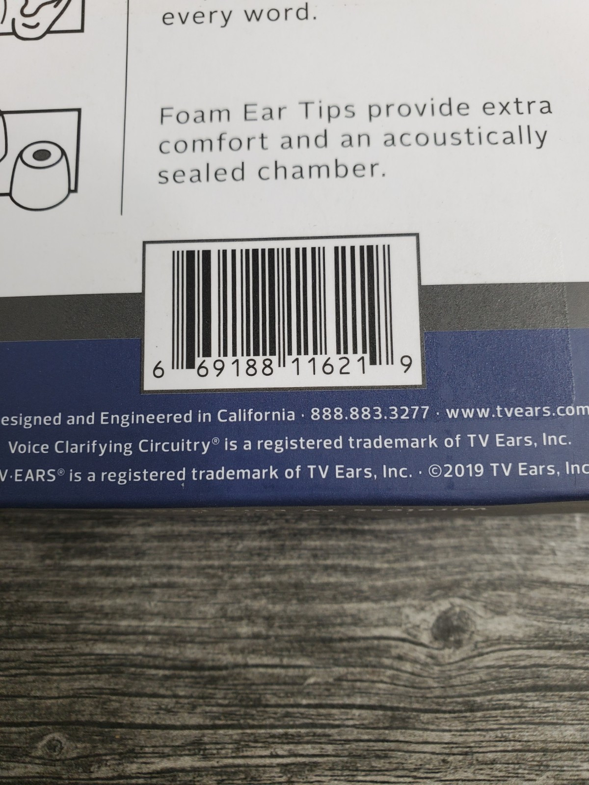 TV Ears Lightweight Comfortable – Black