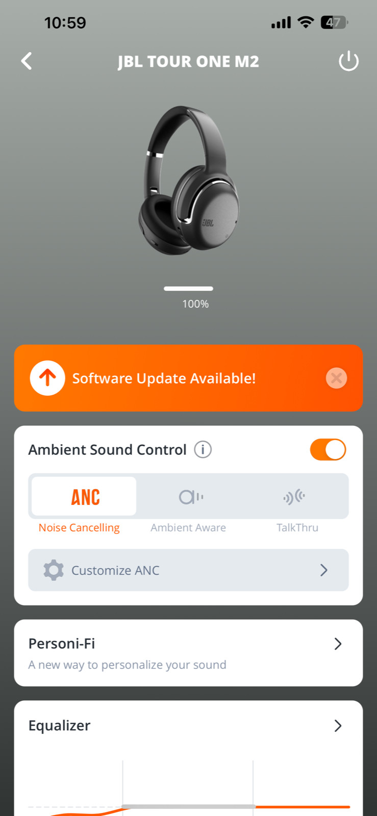 JBL Tour One M2 Wireless Over-Ear Headphones