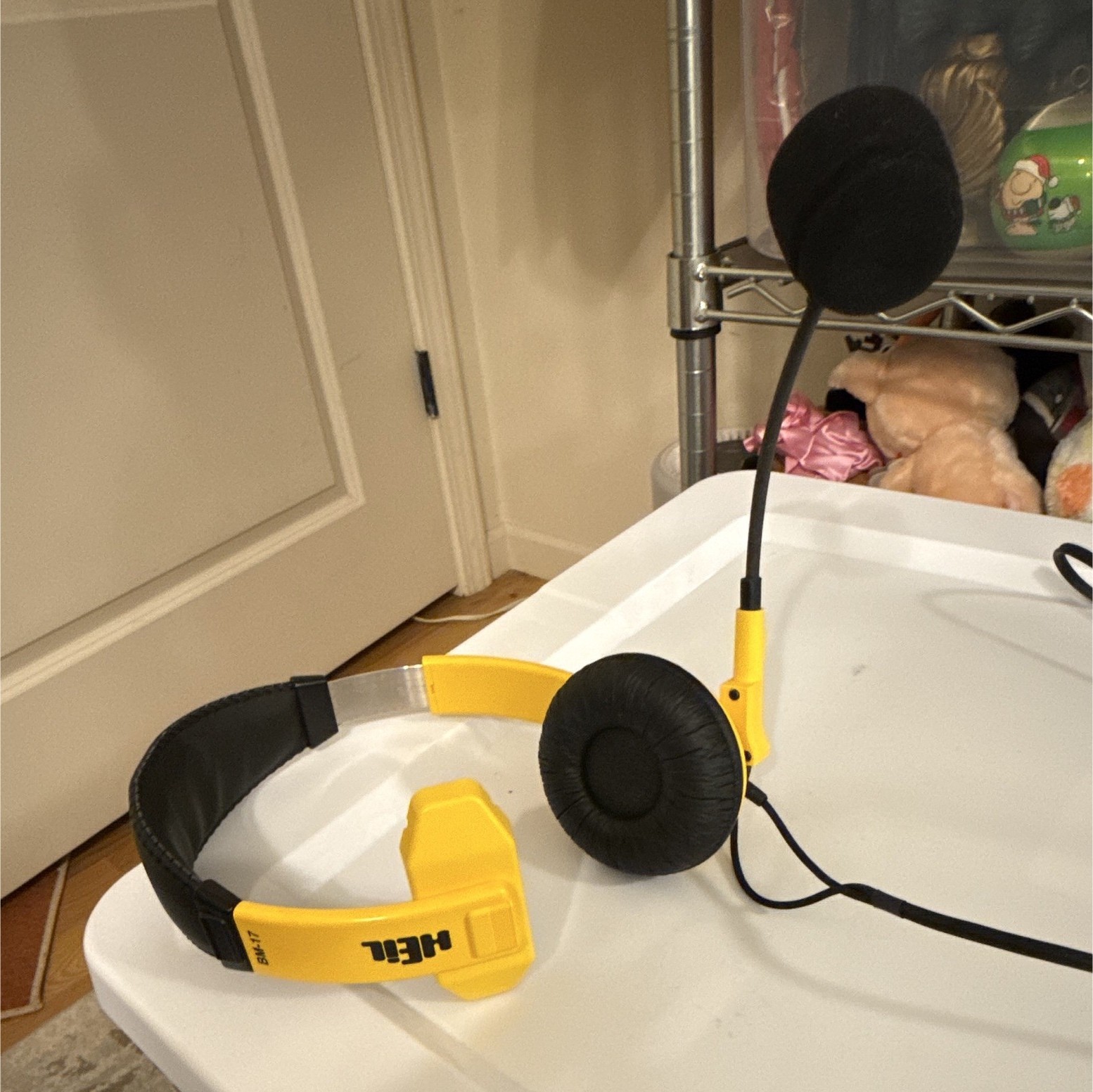 HEIL Pro Set Yellow/Black Wired 3.5mm On-Ear Headset Boom Mic 6ft 40mm