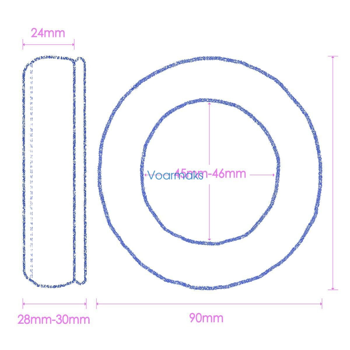 Protein Leather Ear Pads For Pioneer HDJ-X5/X5BT X7/X7BT X10 Headband Kit