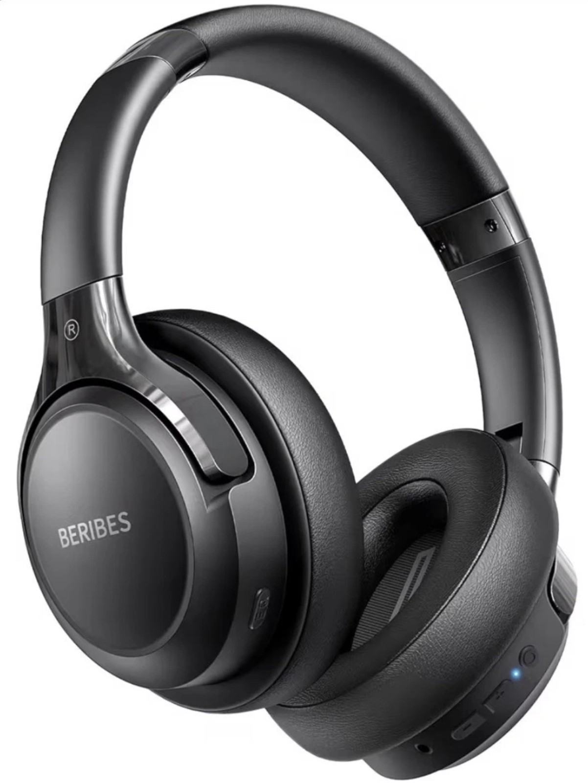 BERIBES WH202A Black HI-FI Audio Bluetooth Over Ear Wireless Headphones 65H Play