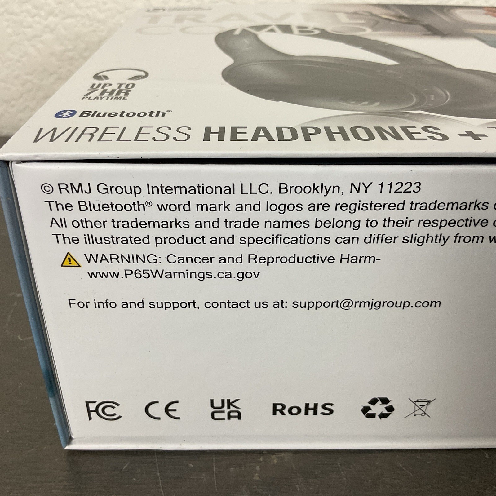 Lifestyle Advanced Travel Combo Wireless Bluetooth Headphones/Phone Holder | NIB