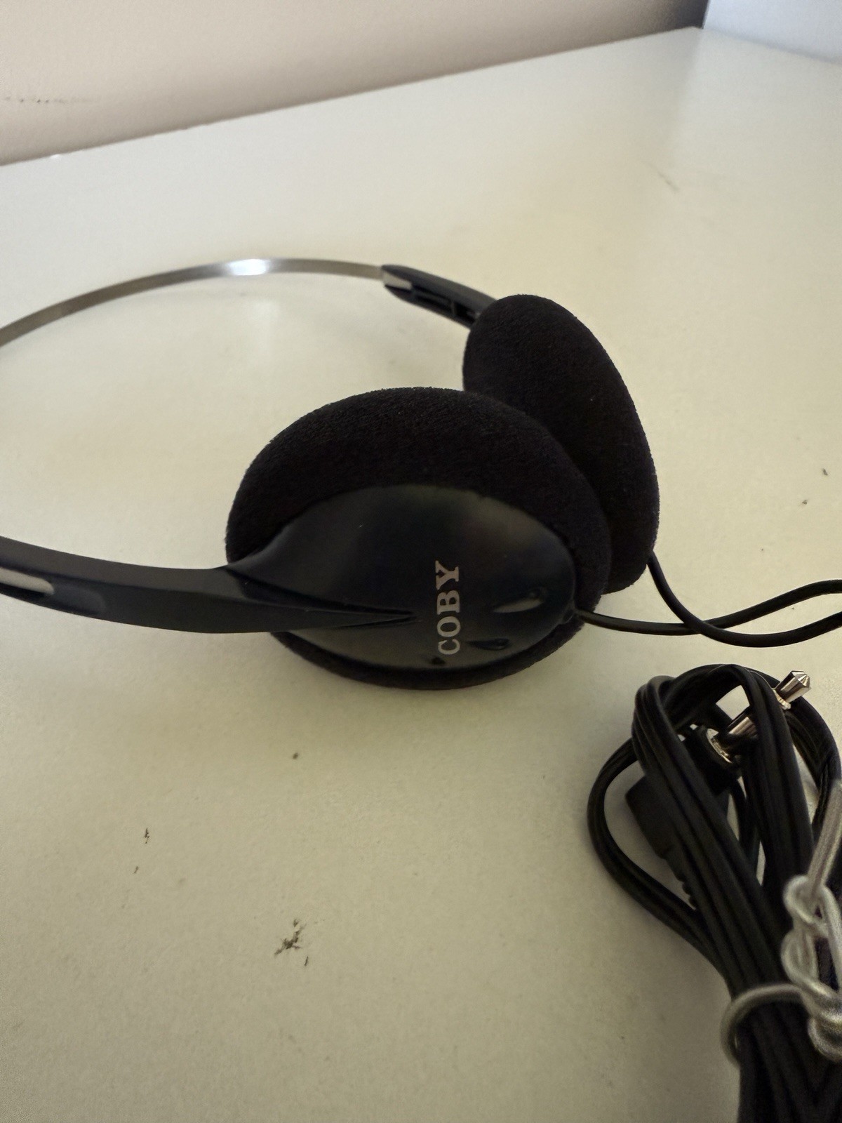 Coby Slimline Design Stereo Ear Pad Adjustable Headband Headphones TESTED