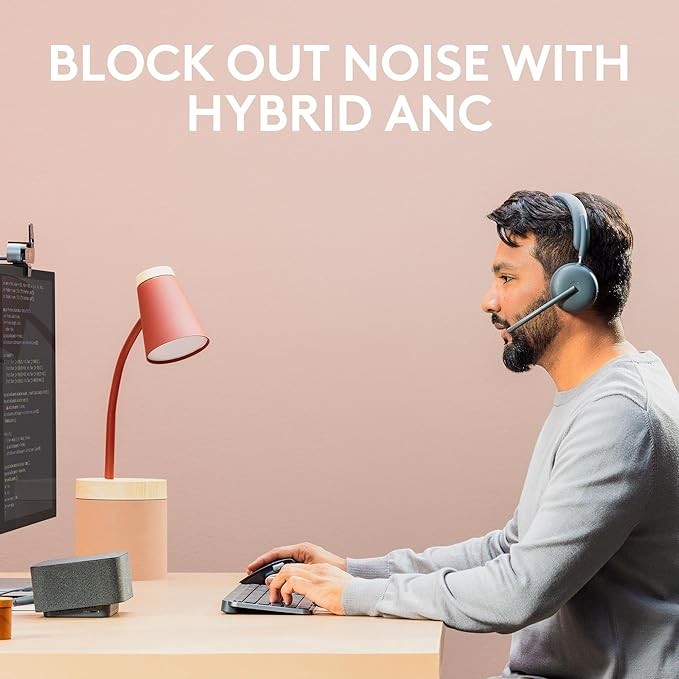 NEW Logitech Zone 950 ANC Wireless Bluetooth USB Headphones Headset Microphone