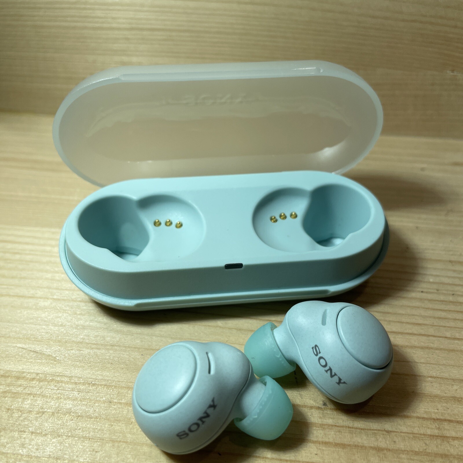 Sony WF-C500 Bluetooth Earphones Earbuds Blue Parts Or Repairs