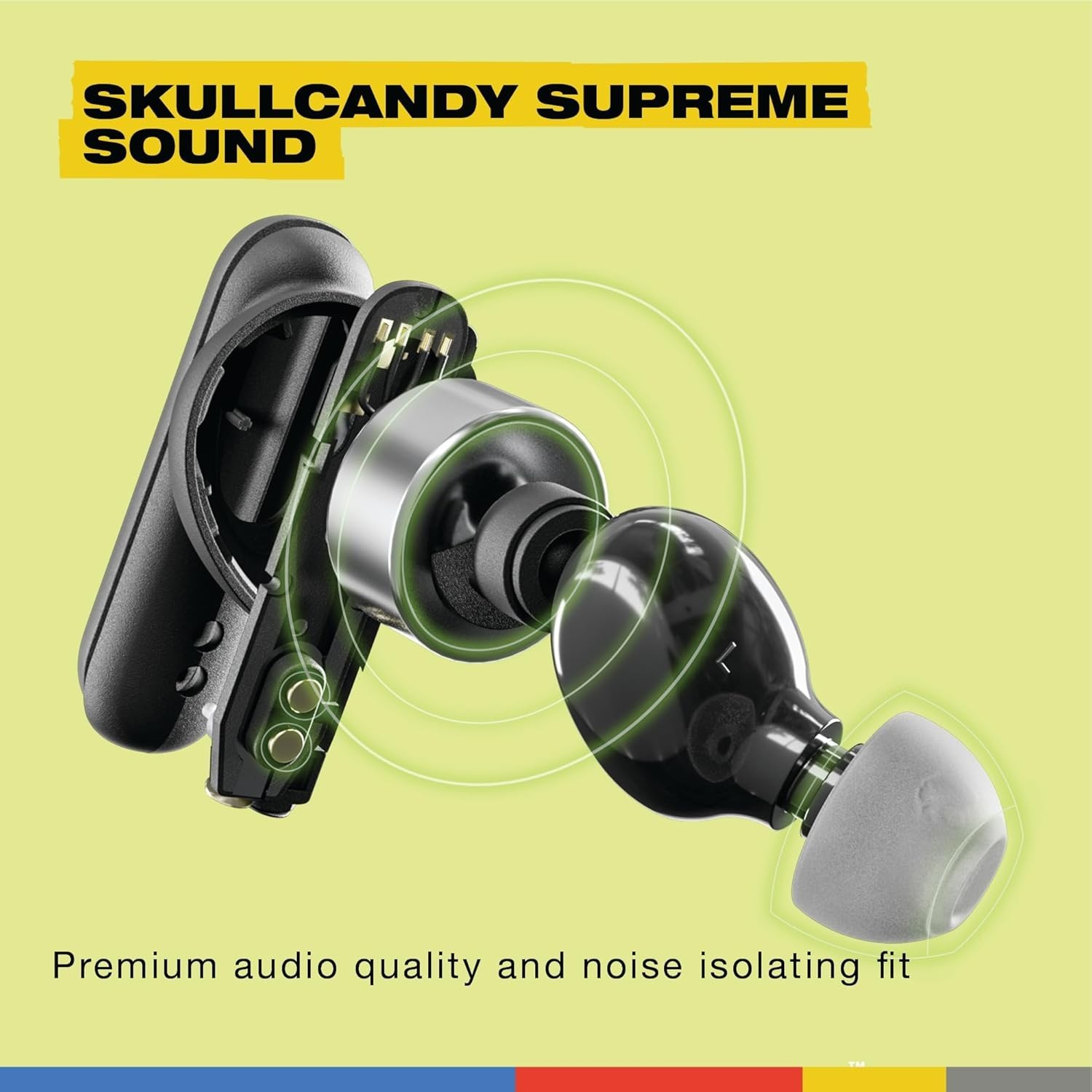 Skullcandy Smokin’ Buds XT Wireless in-Ear Earbuds True Black NEW
