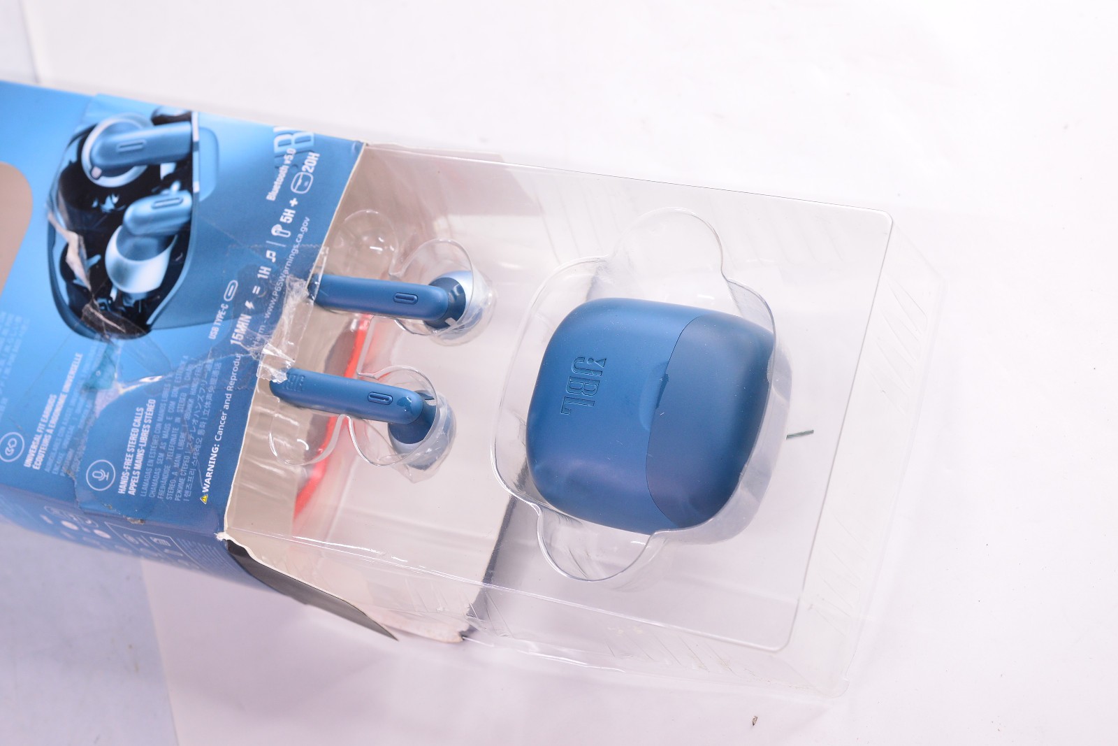 JBL TUNE 225TWS PURE BASS Wireless Earbuds Earphones Bluetooth Harman Blue