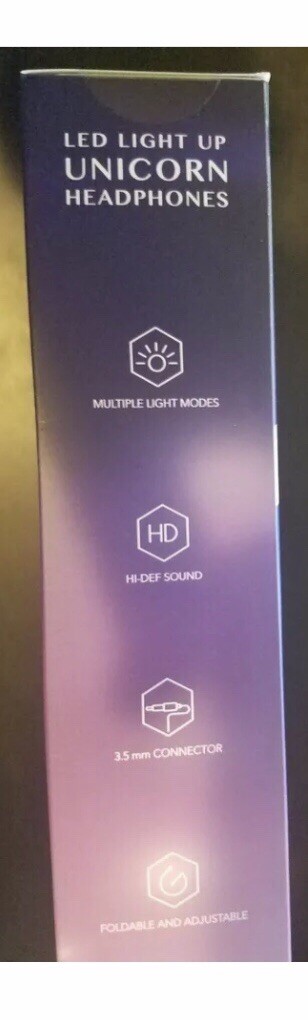 Art+Sound Led Light Up Unicorn Headphones