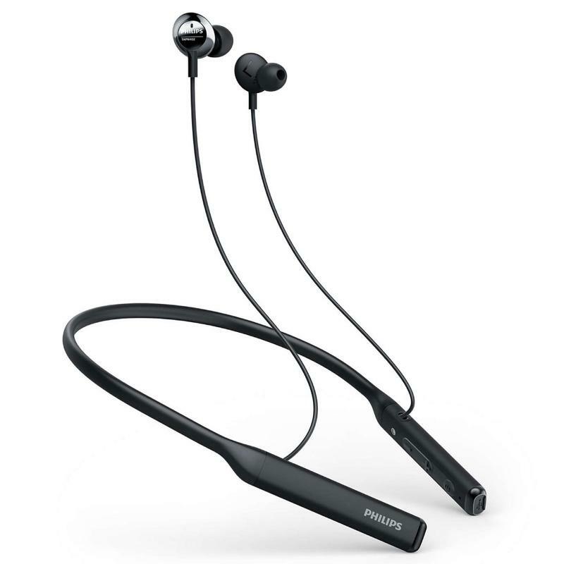 PHILIPS Bluetooth Neckband Headphones, Wireless Earbuds IPX5 Waterproof