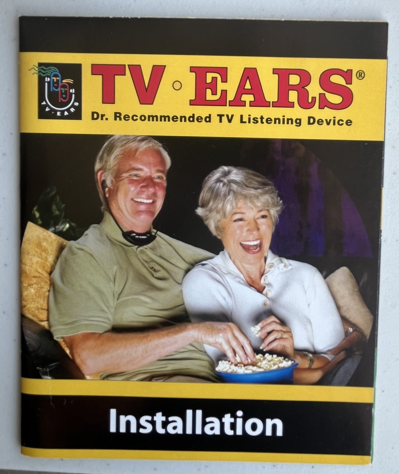 TV Ears 2.3MHz Headphones w/ Charging Base Unit for Headphone System