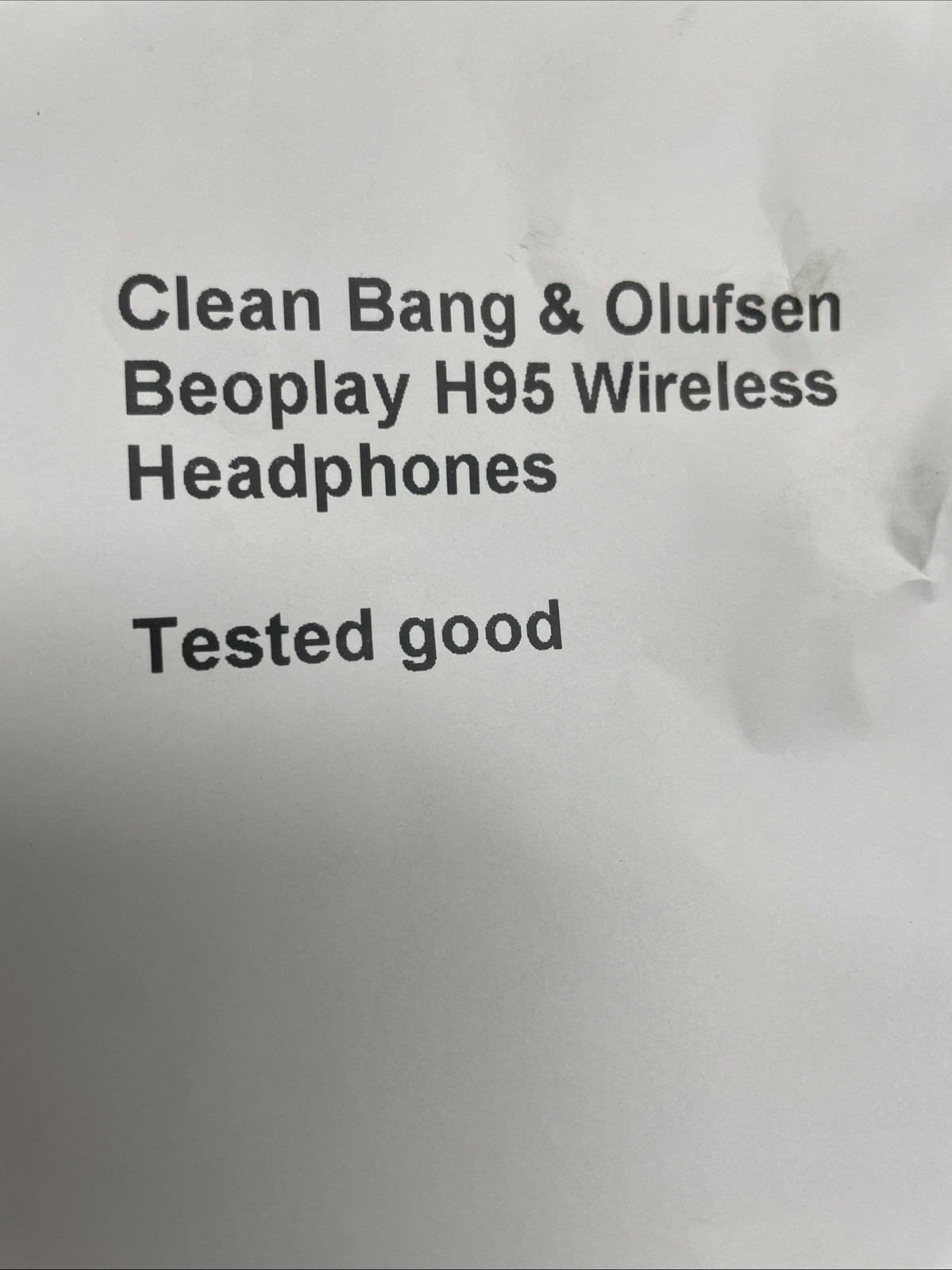 CLEAN BANG & OLUFSEN BEOPLAY H95 WIRELESS HEADPHONES.