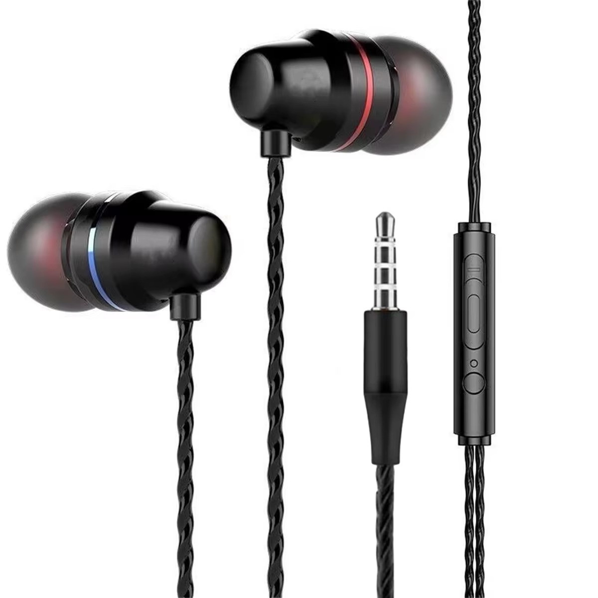 HIFI Bass Stereo Wired Earbuds Headset In-Ear Earphone Headphone MIC 3.5mm USB-C