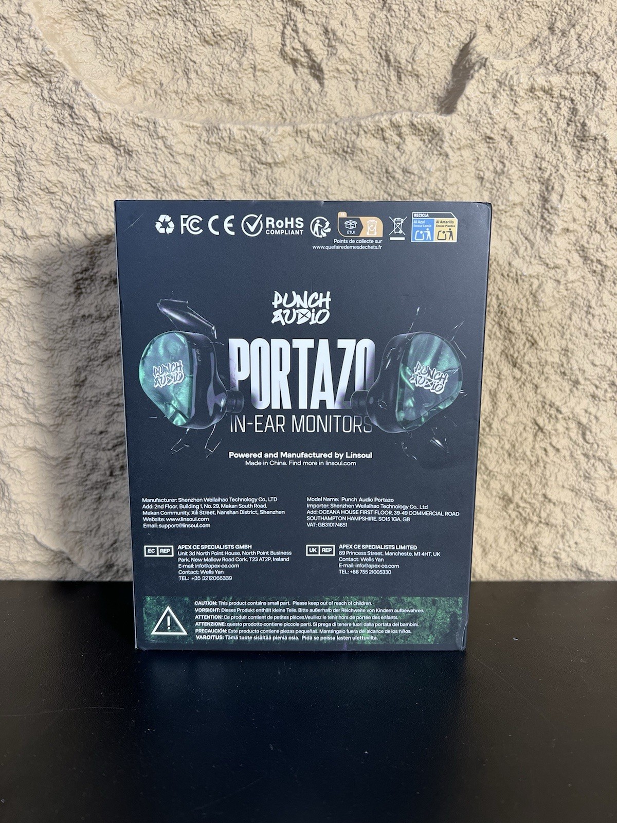 Linsoul Punch Audio Portazo 1DD + 2 Planar Driver In Ear Monitor Gaming Earbuds