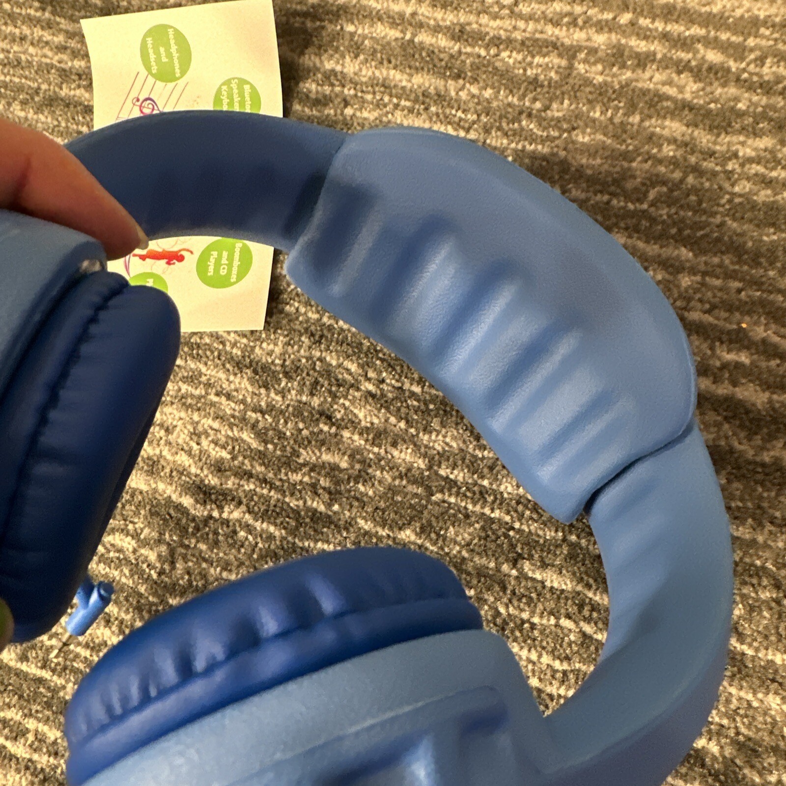 Hamilton Buhl Headphones Flex-Phones Stereo Blue Kids Industructable Tough New