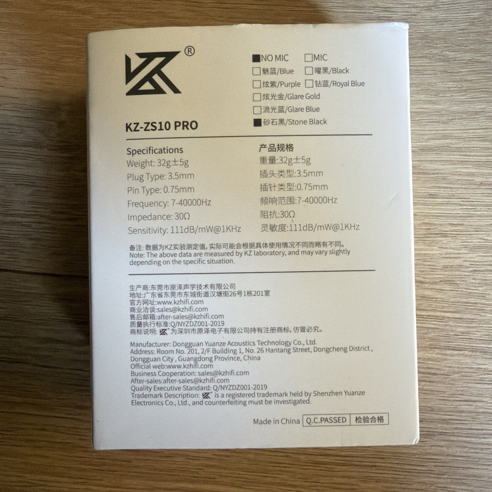 KZ ZS10 Pro, Linsoul 4BA+1DD 5 Driver in-Ear HiFi Metal Earphones, Black