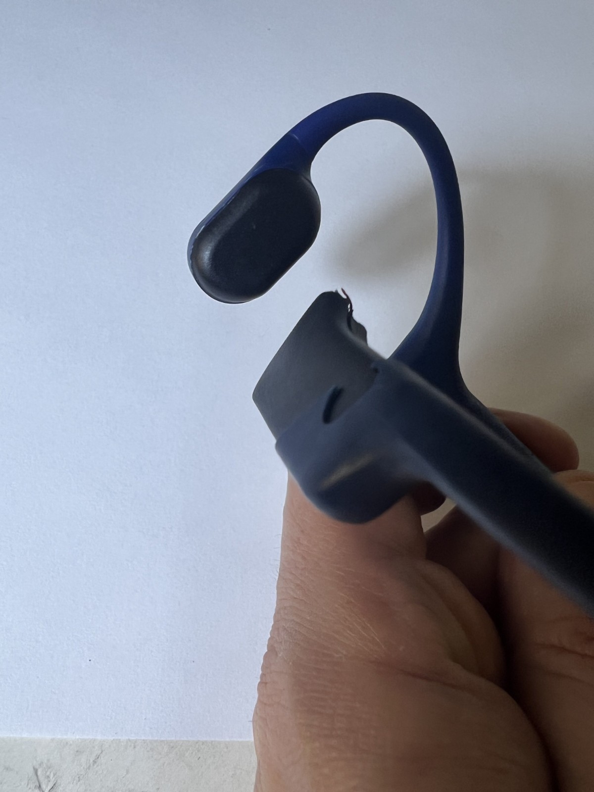 Shokz OpenRun S803 Bone Conduction Open Ear Sport Headphones – Steel Blue – READ