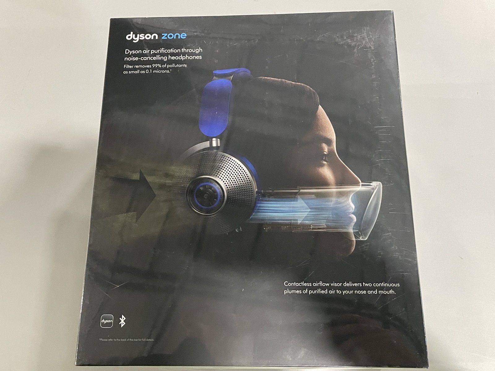 Dyson Zone Noise-Cancelling Headphones, Wireless Bluetooth, Ultra Blue,