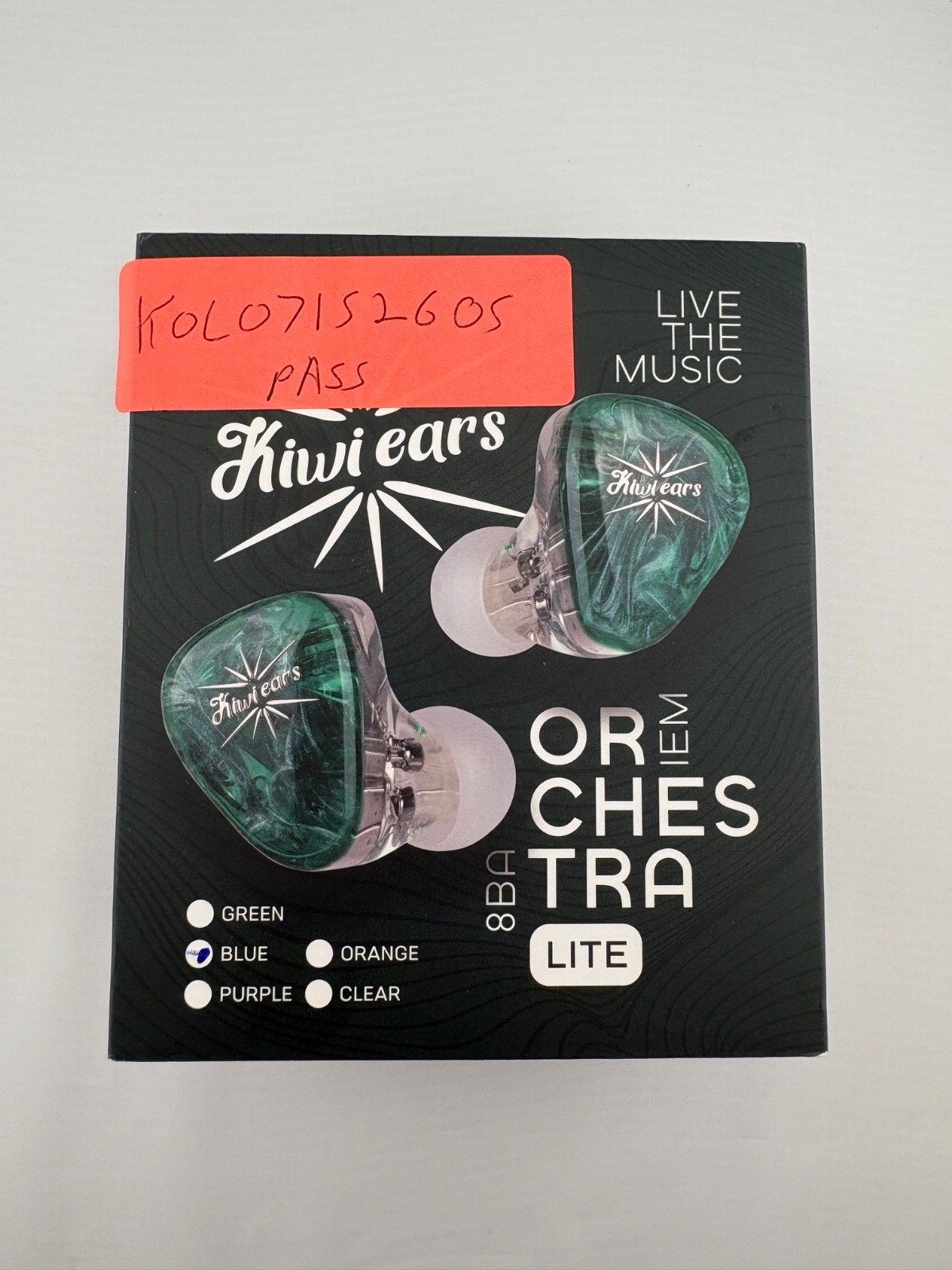 Kiwi ears Orchestra Lite IEM in ear monitor headphones. Tested. Free shipping