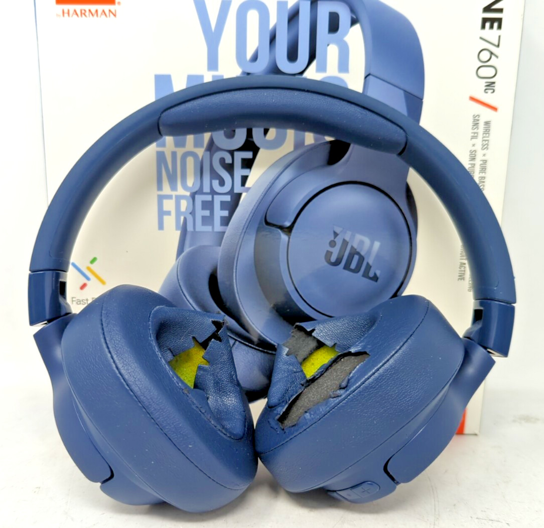 JBL ‎Tune 760NC ‎Over Ear Wireless Headphones – Blue !!!READ DESCRIPTION!!!
