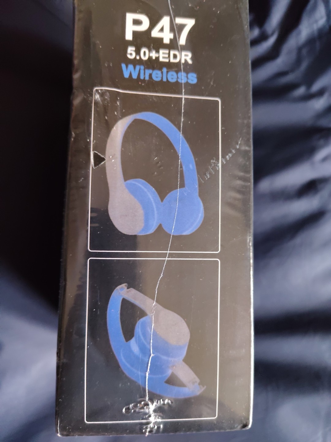 P47 Wireless Over Ear 5.0+EDR Headphones Blue Or Green -New