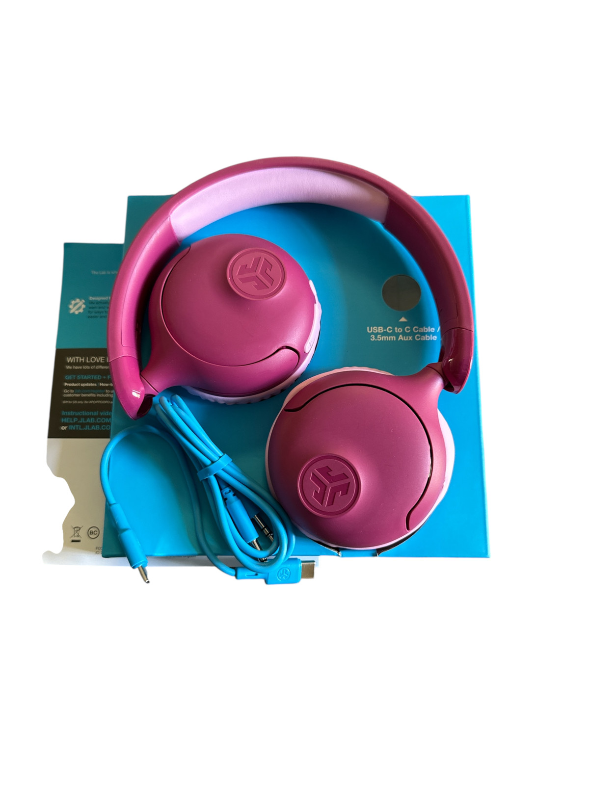 JLab – JBuddies POP 2 in 1 Wireless Bluetooth Wired Kids On-Ear Headphones