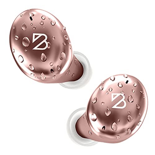 Tempo 30 Wireless Earbuds for Small Ears Women, Cute Pink Bluetooth Rose Gold