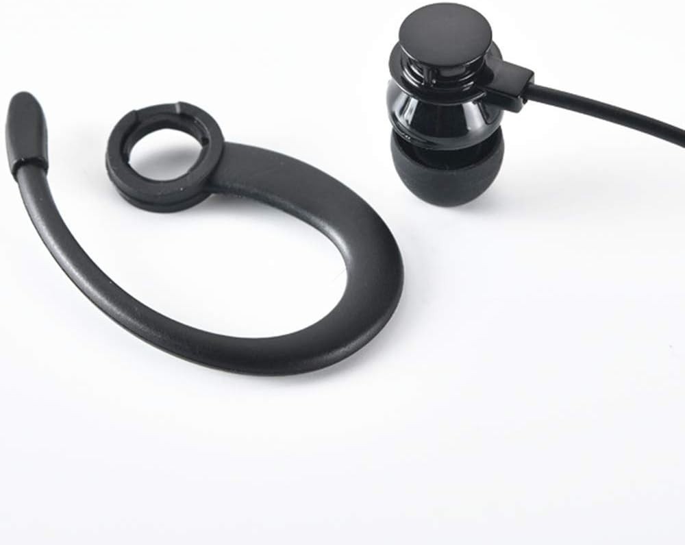 Single Side Earphone In-Ear Stereo to Mono Earbuds,3.5Mm Plug Ear Hook Earpiece