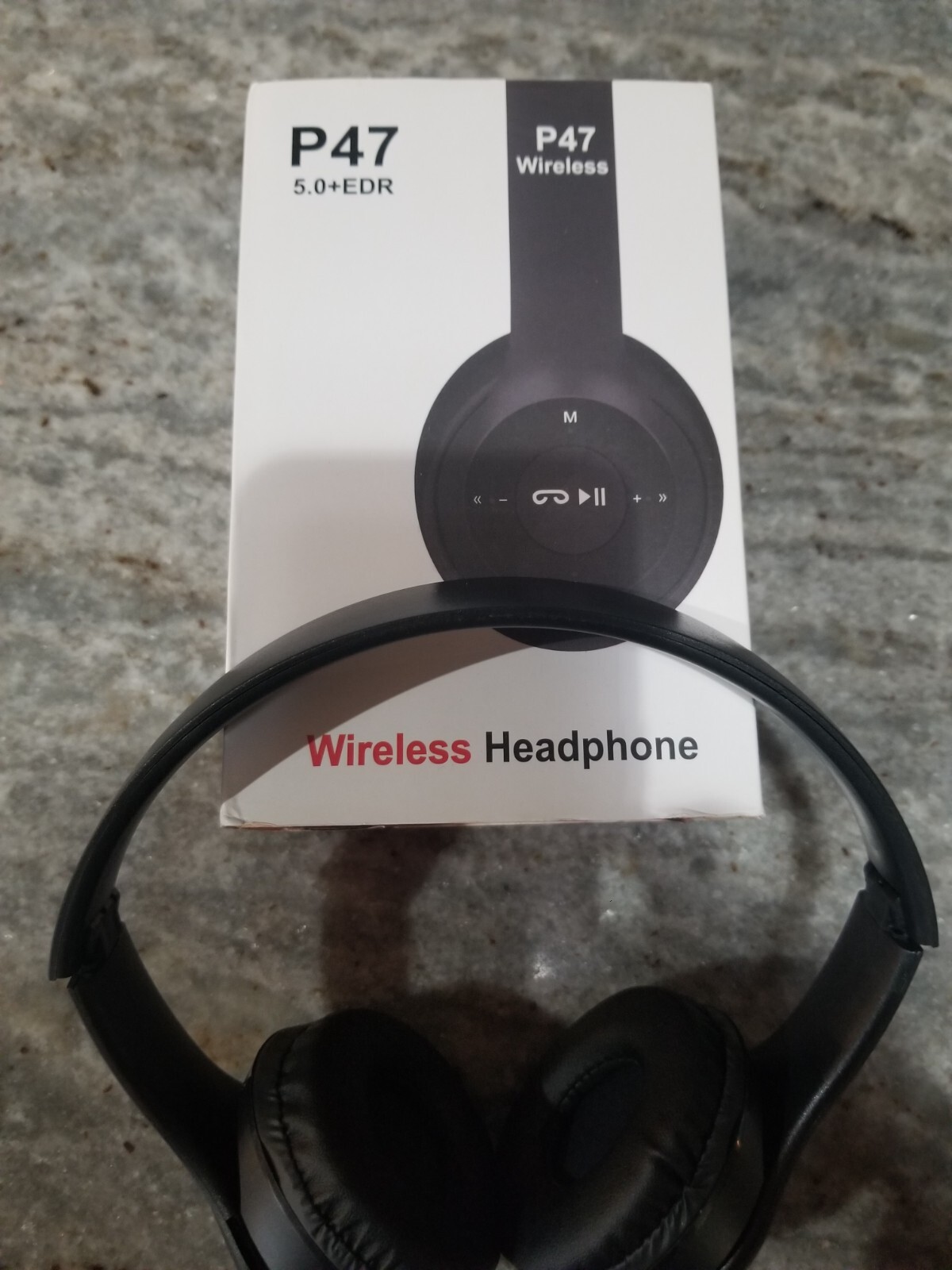 P47 5.0 + EDR Wireless Headphone – Neon Green, Red, Black, Blue