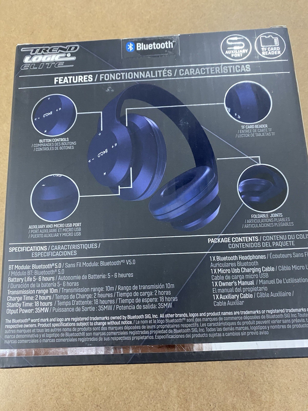 Headphone Lot Of 4 Headphones 2 Wired 2 Bluetooth 3!packages New Sealed Working