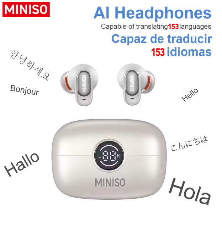 MINISO MS105 Bluetooth In-Ear Earbuds Wireless Soft Waterproof IPX5 Headphones